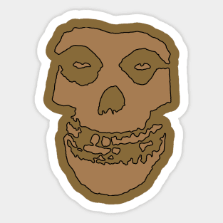 Crimson Ghost - Brown Solid Sticker